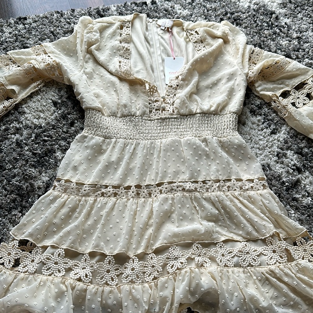 Crochet cut out dress